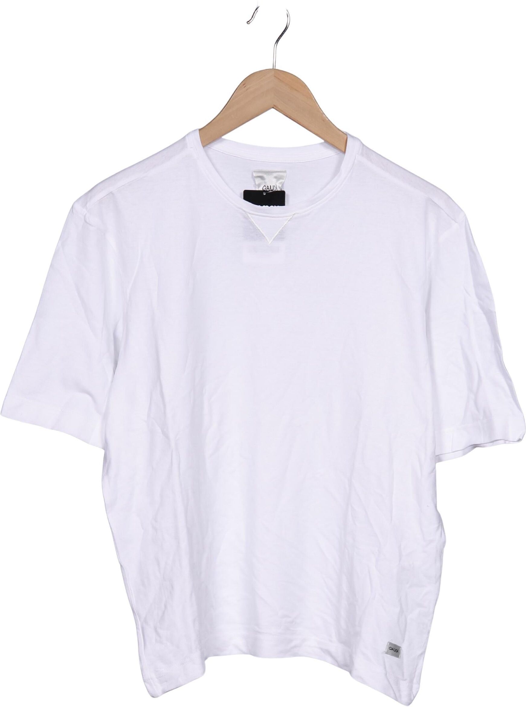 Gaudi Herren T-Shirt, Weiß, Gr. M, Baumwolle - Second Hand