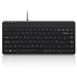 Perixx PERIBOARD-409 P kabelgebundene Mini-Tastatur - QWERTZ DE - schwarz