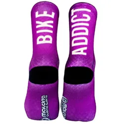 MALDITA BUENA SUERTE Socken Bike Addict | lila L | 41-43