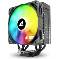 Sharkoon A40 RGB Black Air Cooler (159 mm), CPU Kühler, Schwarz