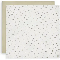 Jollein, Pucktuch + Nuscheli, Mullwindeln Hydrophil 115x115cm - Over the Moon - 2 Stück (115 x 115 cm)