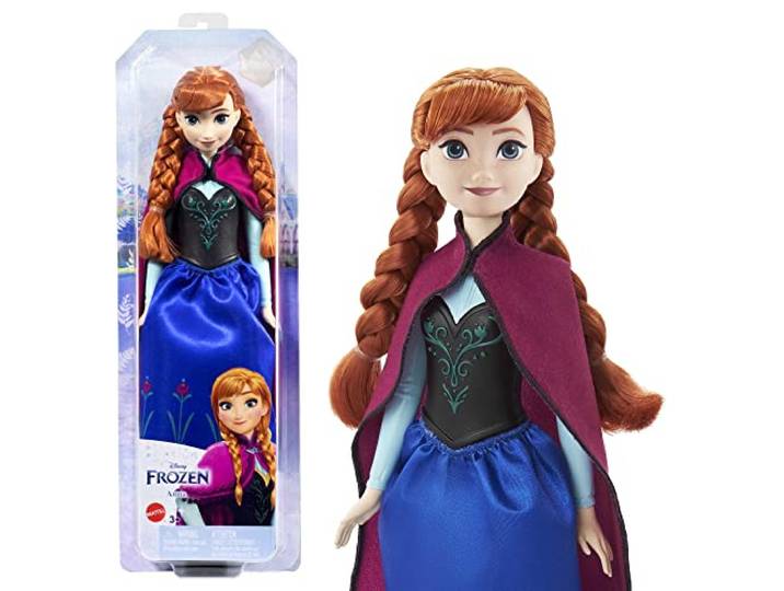 Mattel Disney Frozen Anna modepop in Frozen 1-look