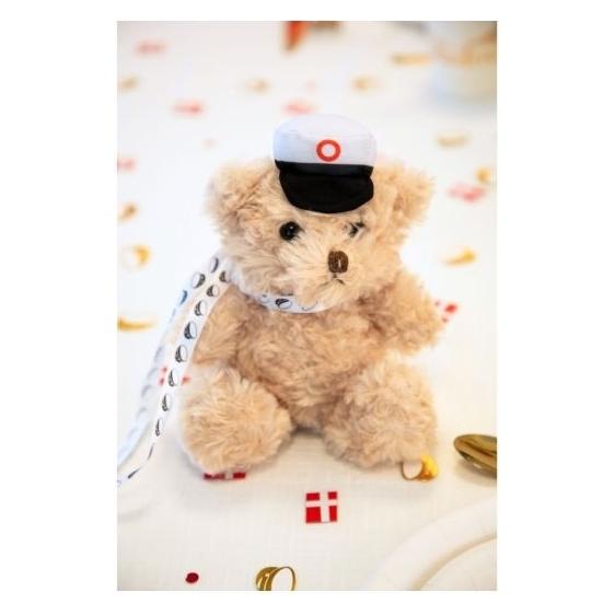 Sandy Teddy bear with red student cap (7393616512023)