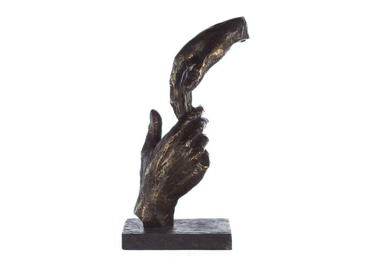 Skulptur Bronzefarben