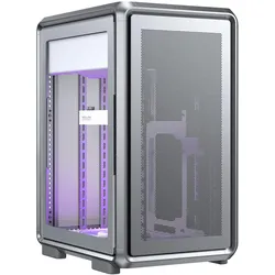 Cooler Master MasterFrame 400 Mesh Silver (mATX, Mini-ITX), PC Gehäuse, Transparent, Silber