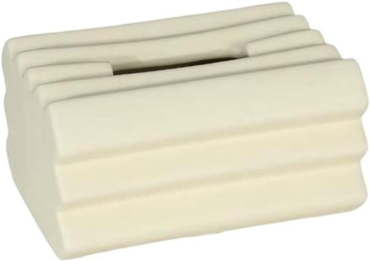 Decoratieve Keramische Tissuedoos Houder - Beige