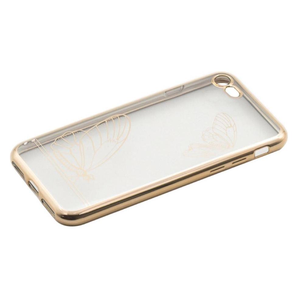 Tellur Cover Silicone for iPhone 7 Butterfly gold (Apple iPhone 7) (TLL121211)