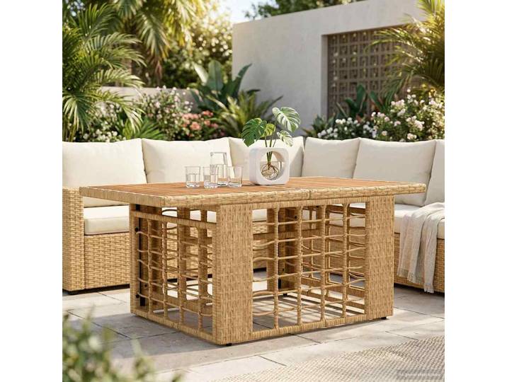 vidaXL Garten Lifting Up Tisch Natur 100 x 55 x 37 cm