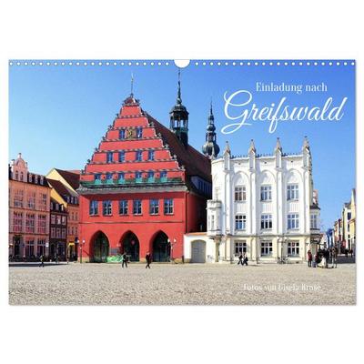 Einladung nach Greifswald (Wandkalender 2026 DIN A3 quer), CALVENDO Monatskalender