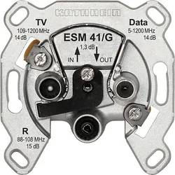 KATHREIN BK-Modem-Steckdose 3fach Durchgangsd.selektiv ESM 41/G
