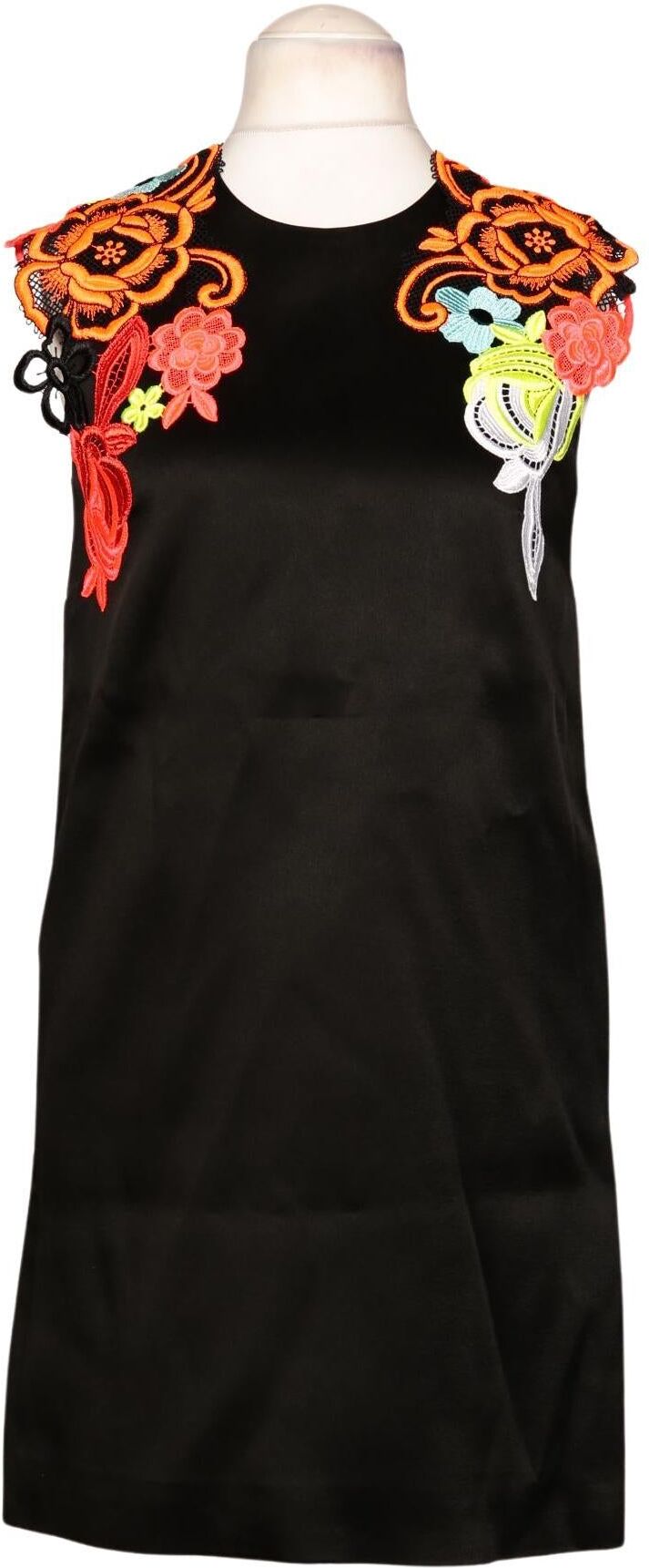 Christopher Kane Damen Kleid, Schwarz, Gr. EU 38, Viskose / Seide / Synthetik - Second Hand