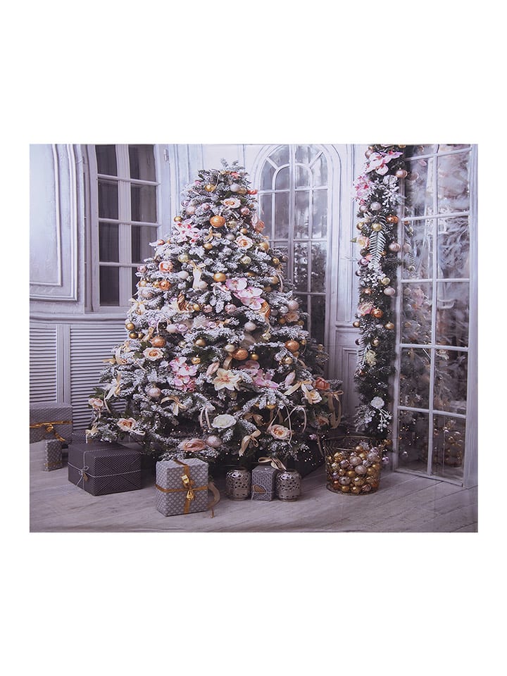 Clayre & Eef Wandteppich "Weihnachtsbaum" in Bunt - (L)180 x (B)210 cm - onesize