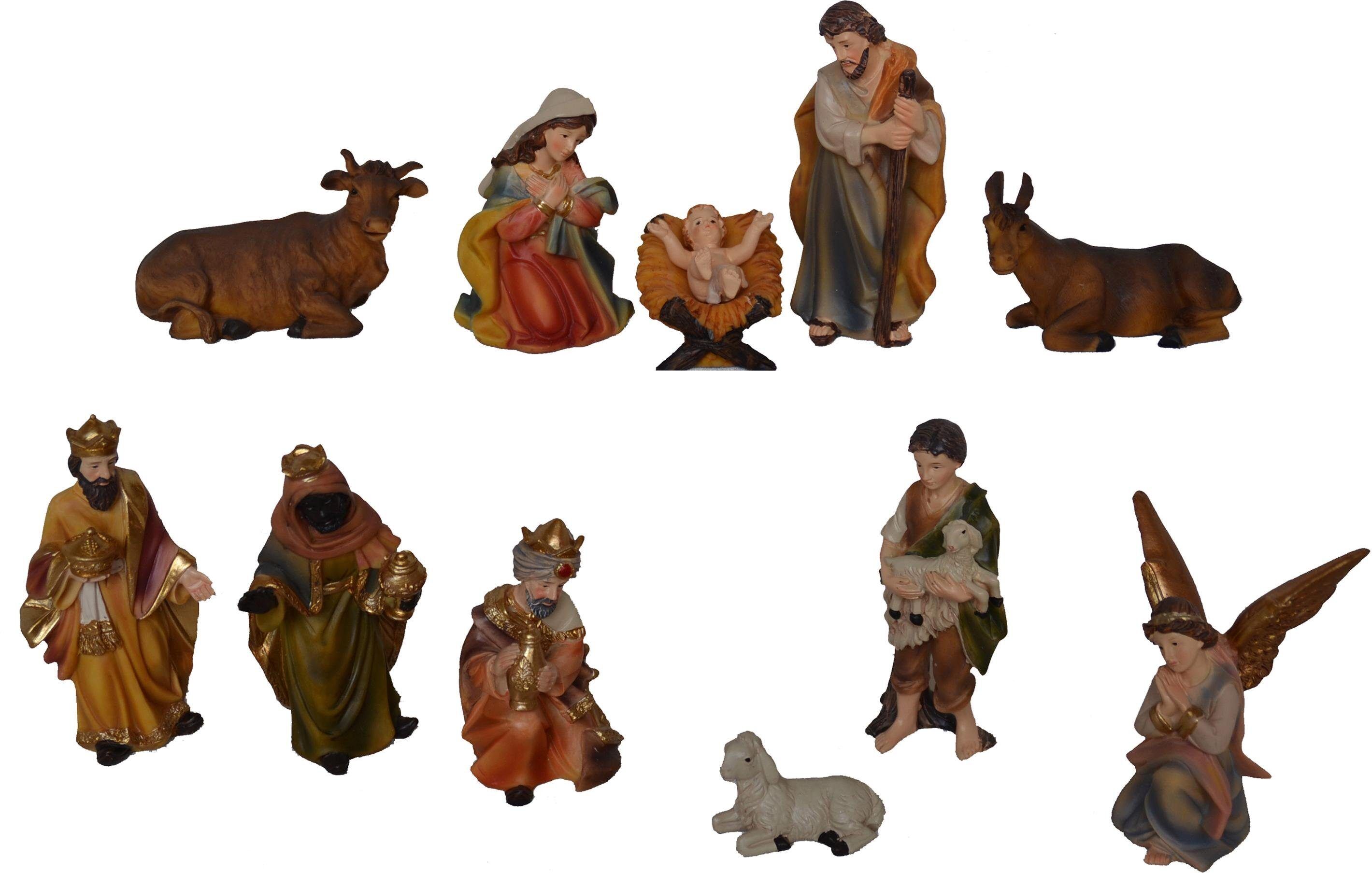 Krippenfigur ALFRED KOLBE "Weihnachtsdeko", bunt, H:9cm, Polyresin (Kunststein), Dekofiguren, Krippenfigur, Höhe 9 cm