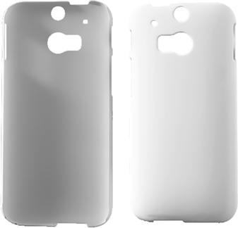 HTC One M8 inCover Plastik Cover - Hvid