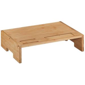Relaxdays Monitorständer 10039873, Bambus, Breite: 41cm