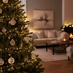 Lighto | Weihnachtsbeleuchtung | Weihnachtsbaumbeleuchtung | 8-Funktionen | 768 LED-Lichter | 7,6m Kabel
