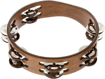 Meinl CTA2WB Compact Tambourine Walnut Brown