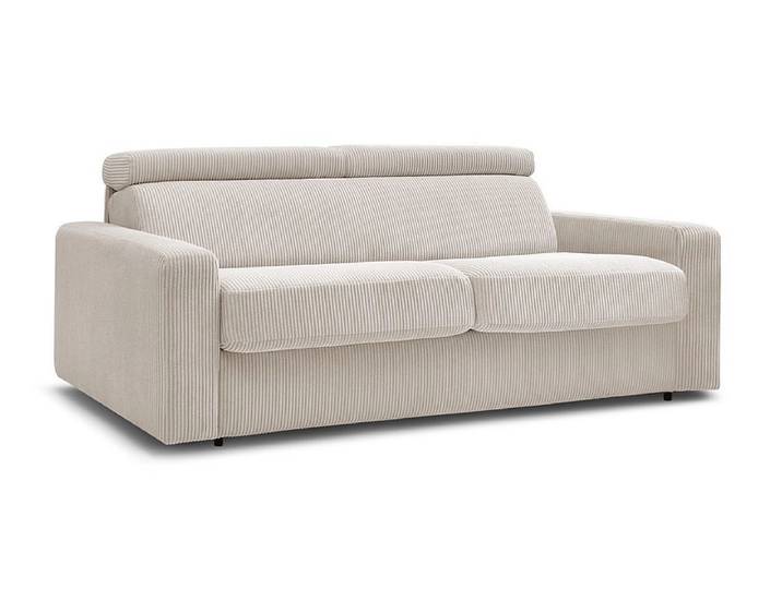 Bettsofa BOBOCHIC MONACO Cord-Stoff beige