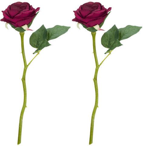 Rosen, dunkelrot, 30 cm, 2 Stück