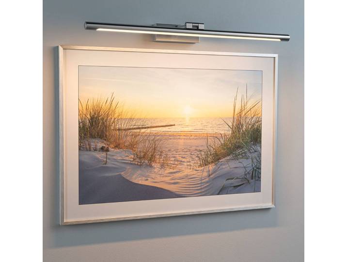 Paulmann Mingo LED-Bilderleuchte 61,5 cm alu geb., alu / grau / zink, für Wohn- / Esszimmer, Metall, Modern