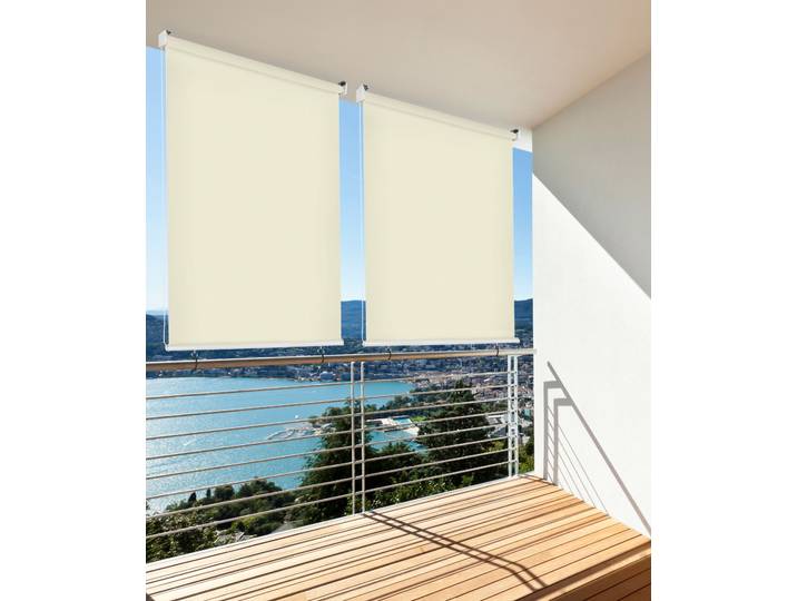 Senkrechtmarkise HECHT INTERNATIONAL, beige, B:140cm L:230cm, Polyester, Polyvinylchlorid (PVC), Markisen, Senkrechtmarkise