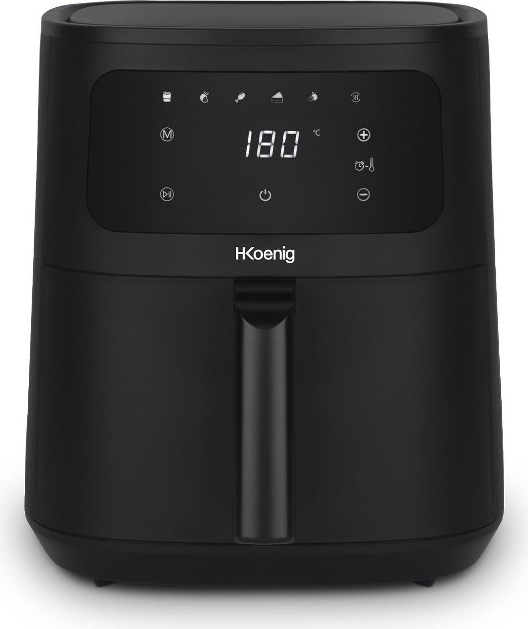 HKoenig Oil-Free Airfryer FRY860 met 6L inhoud, 6 programma's en 1500W