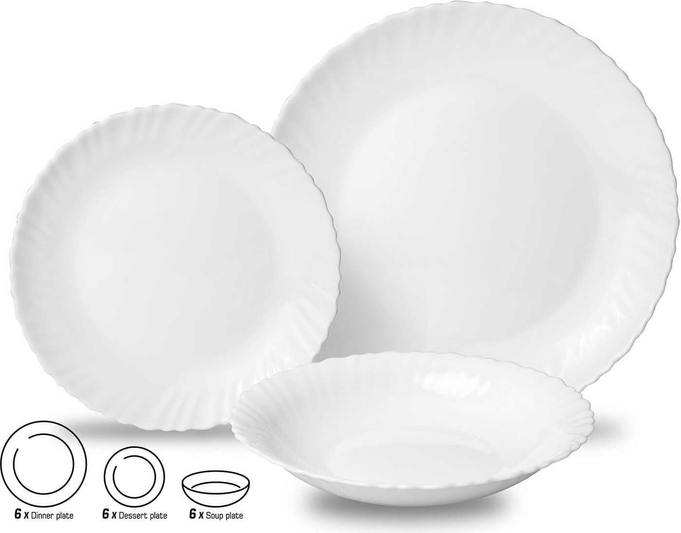 KINGHOFF 18-delige servieset voor 6 personen, KH-1875