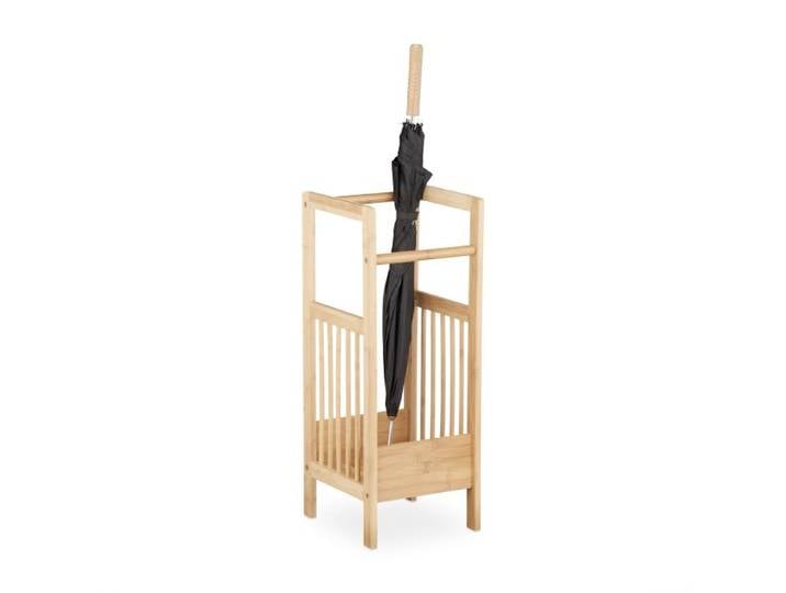 Relaxdays Porte-parapluies en bambou design nature