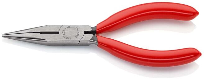 Pince radio DIN ISO 5745 L. 140 mm plat/rond droite poli revêt. en plastique KNI ; Knipex (25 01 140)