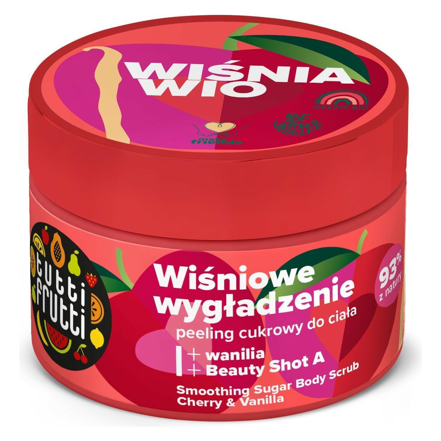Farmona Tutti Frutti Wiśniowe Wygładzenie Peeling cukrowy do ciała Wiśnia & Wanilia - 300g (300 g) (5900117976340)
