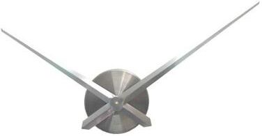 Uplift Picks DIY 3D Wall Clock Kit Large Modern Clock Hands With Quartz Mechanism silver