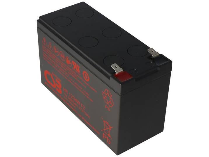 CSB-HR1234WF2 - 12 volt AGM accu - 2.8Ah 34Wh 151x65x100mm Faston 6.3mm hoogstroombestendig