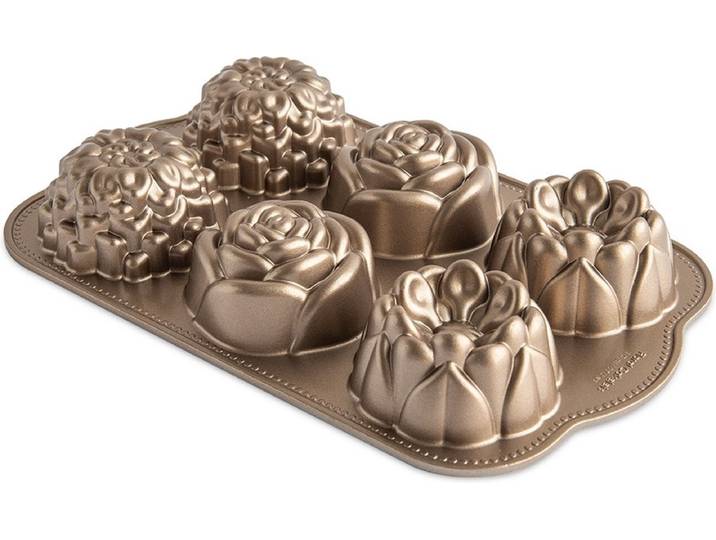 Bakvorm \ Floral Cakelet\ - Nordic Ware Spring & Summer Toffee