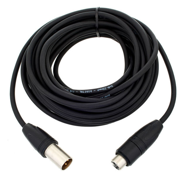 pro snake DMX AES/EBU Cable 10,0 nero