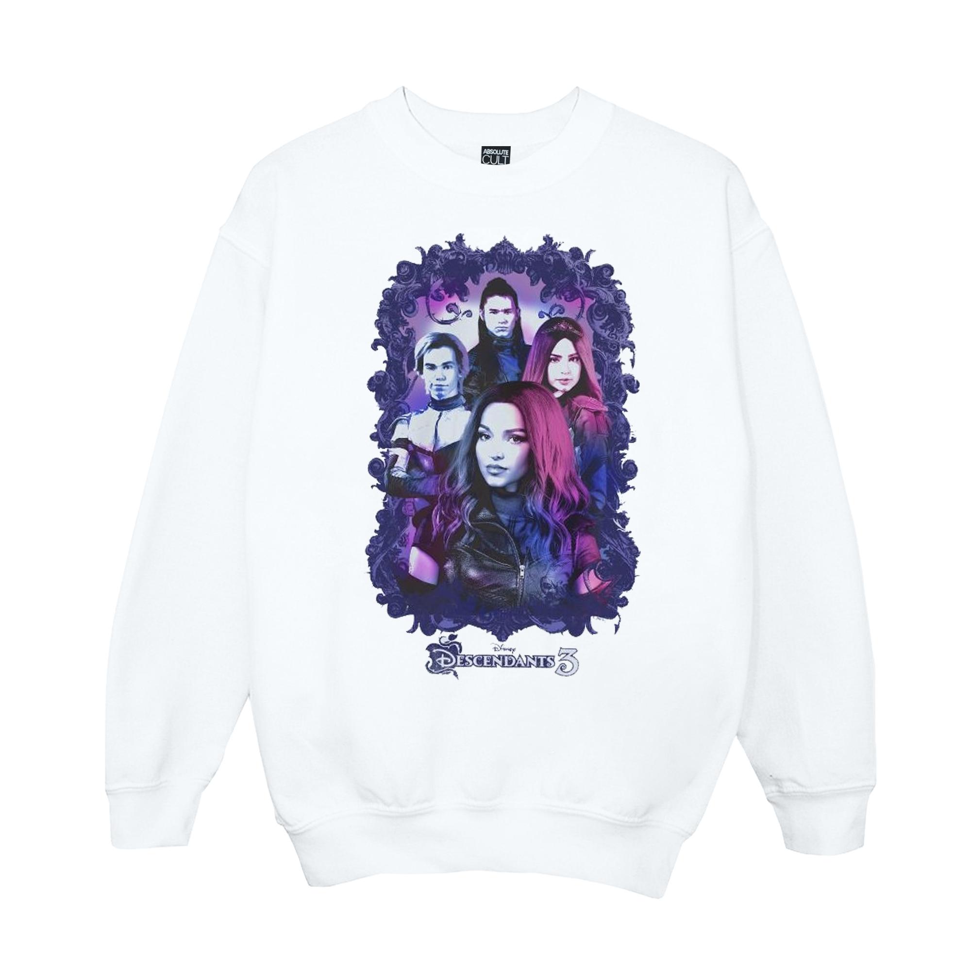 Disney Meisjes The Descendants Group Attitude Sweatshirt (Wit)