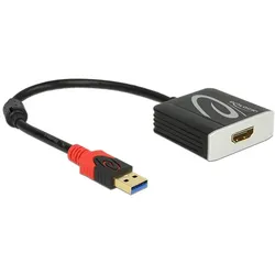 Delock USB 3.0 zu (HDMI), Video Adapter, Schwarz