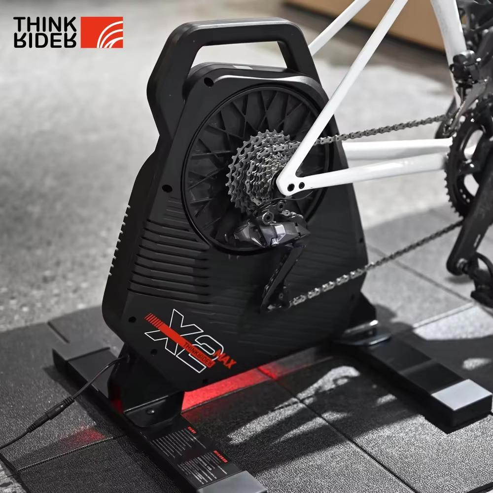 ThinkRider X2Max Smart Bike Trainer Rollentrainer für MTB und Rennrad mit eingebautem Leistungsmesser