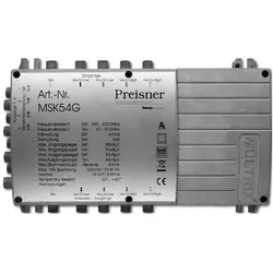 Televes MSK54G Kabel-Splitter-/Verbinder Grau Kabelspalter oder -kombinator (Multischalter), SAT Zubehör, Grau