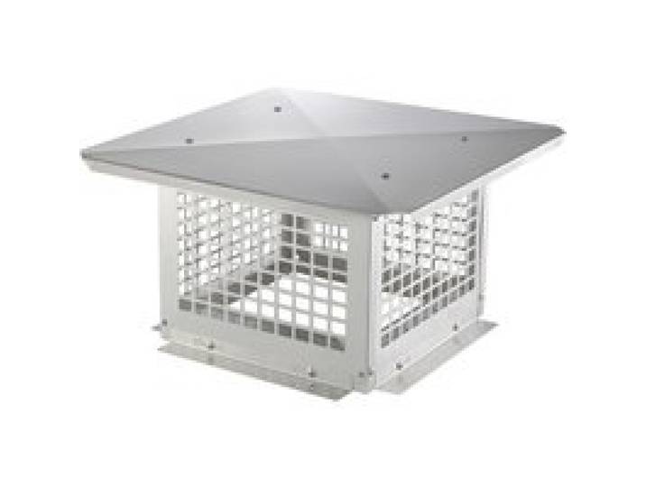 VEVOR Schornsteinabdeckung Edelstahl 304 Kaminhaube 416x416x250mm Kaminabdeckung Vogelschutz Regenhaube Schornsteinhaube 2 Installationsmethode Kaminhut kompatibel mit verschiedenen Schornsteintypen