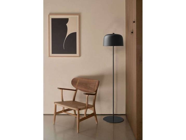 Lampe sur pied Zile gris - Luceplan - Salon / séjour - Métal