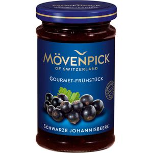Mövenpick Fruchtaufstrich Gourmet-Frühstück, Johannisbeere, vegan, 55% Fruchtgehalt, im Glas, 250 g