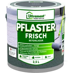 Ultrament, Pflaster, Pflaster Frisch, Betonlasur (Grau, 2,5 Liters)