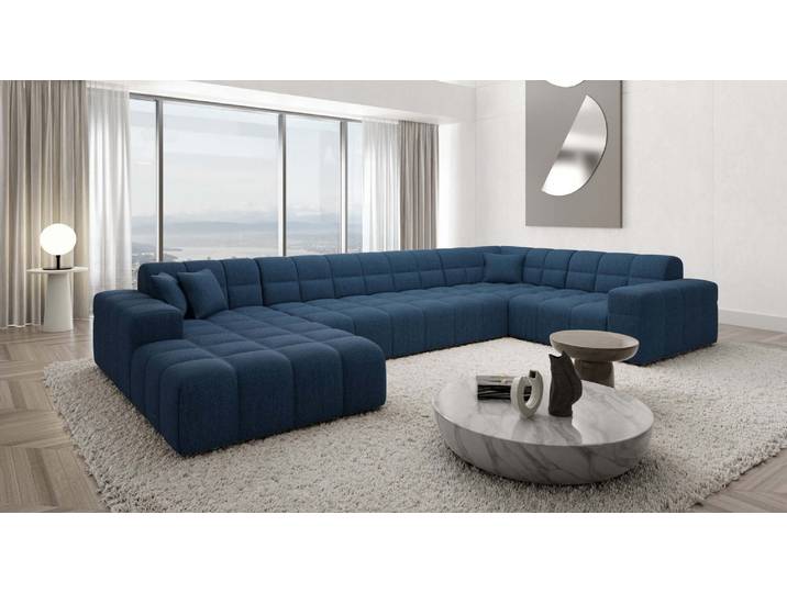 Stoff Wohnlandschaft Ibiza U-Form