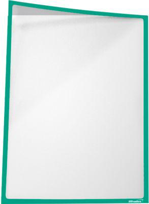Infotasche, magnetisch, PET-Folie, B 435 x H 312 mm, hoch/quer, grün, 5 Stück