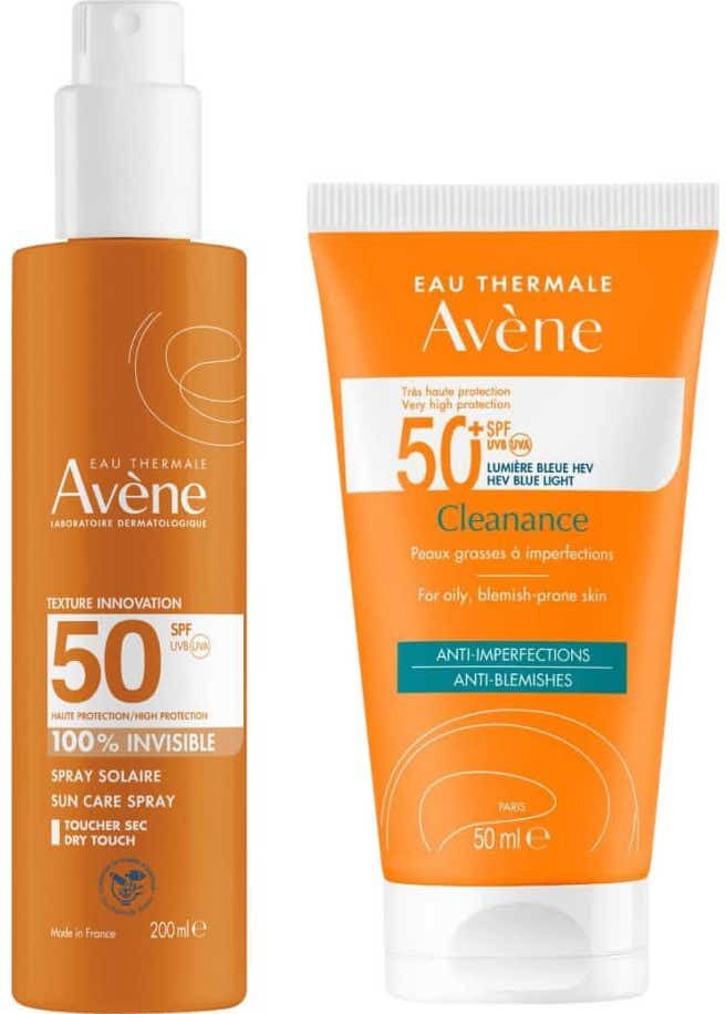 Avene Avène Pack Cleanance Spf50+ 50 ml + Spray Invisible Spf50 200 ml