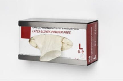 VAR Support de gants simple ouvert en acier inoxydable (5920)