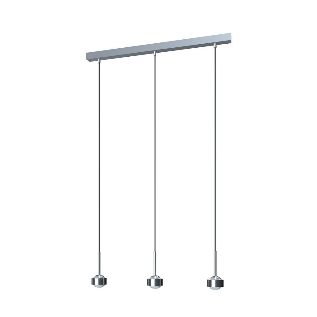 Top Light Puk Mini Choice Drop Pendelleuchte 3 Köpfe (chrommatt, Standard-Fassun... chrommatt | Standard-Fassung 8-6078031-H