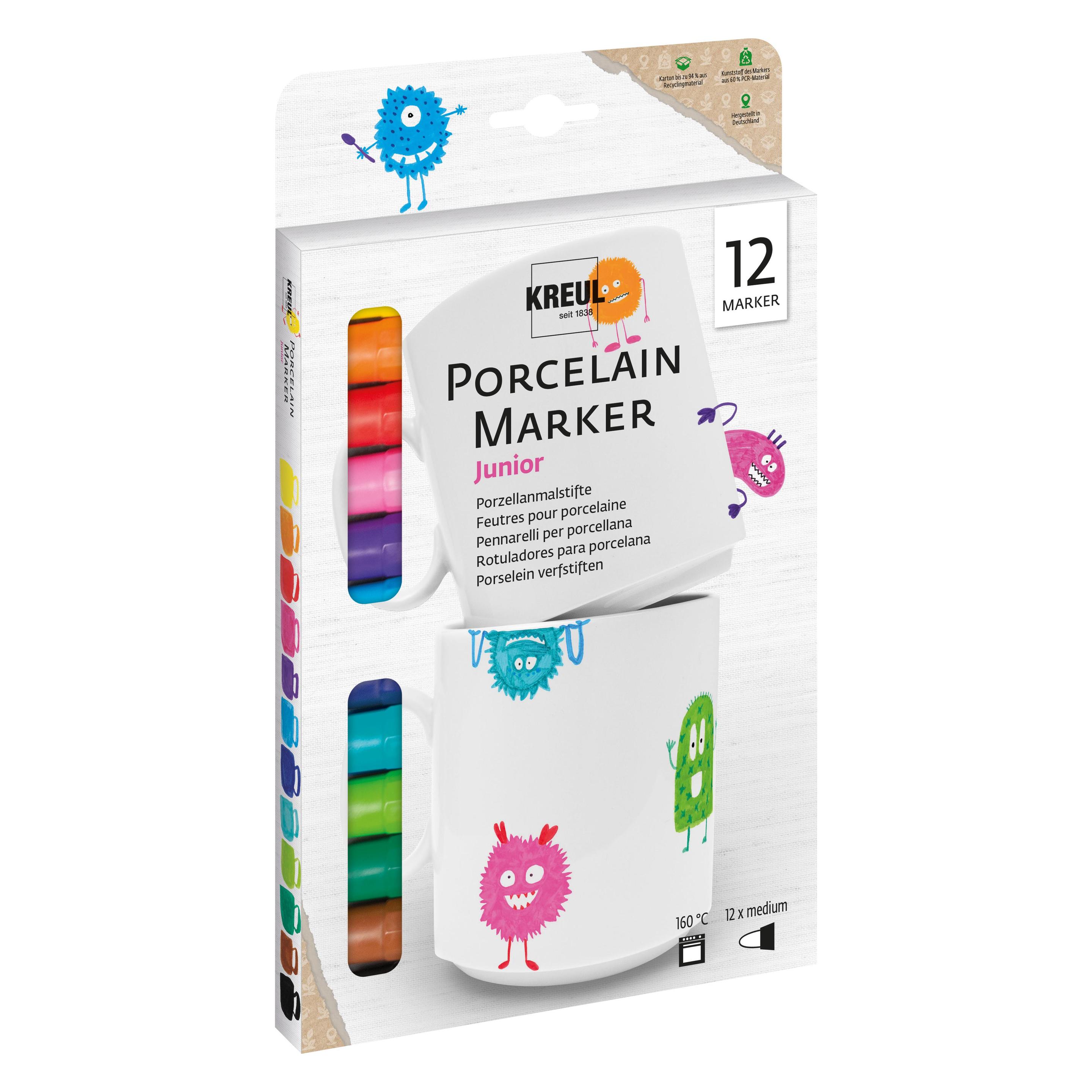 Kreul Porzellanmarker "PorcelainPEN easy" Set (12x) (16350)