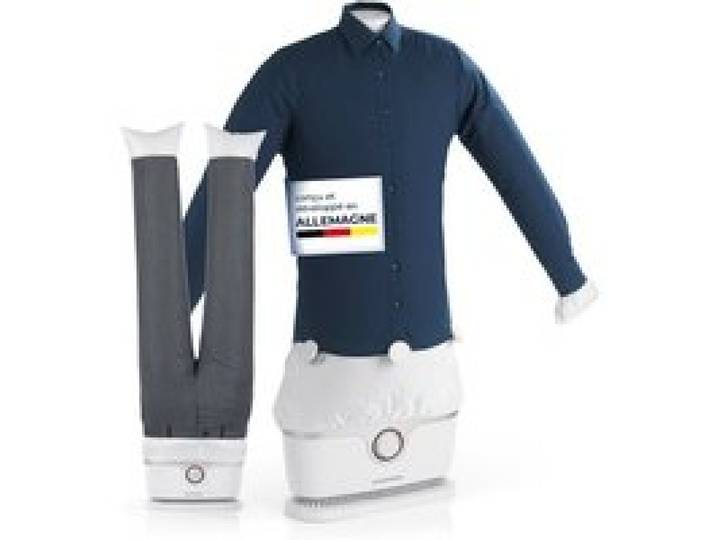 Presse à chemises - CLEANmaxx - PRO - 1800 watts - Sèche et repasse automatiquement - Blanc/Argenté