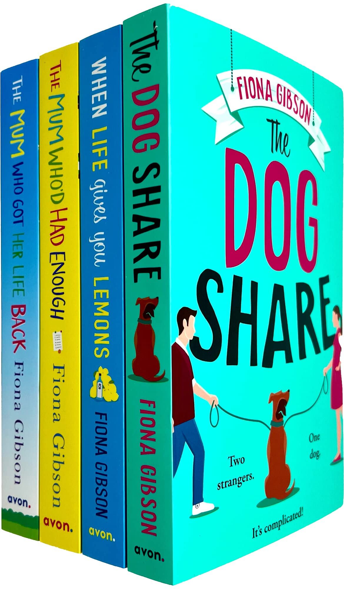 Avon Fiona Gibson 4 Books Collection Set - The Dog Share, When Life Gives You Lemons, The Mum Who'd Had Enough & The Mum Who Got Her Life Back - Paperback